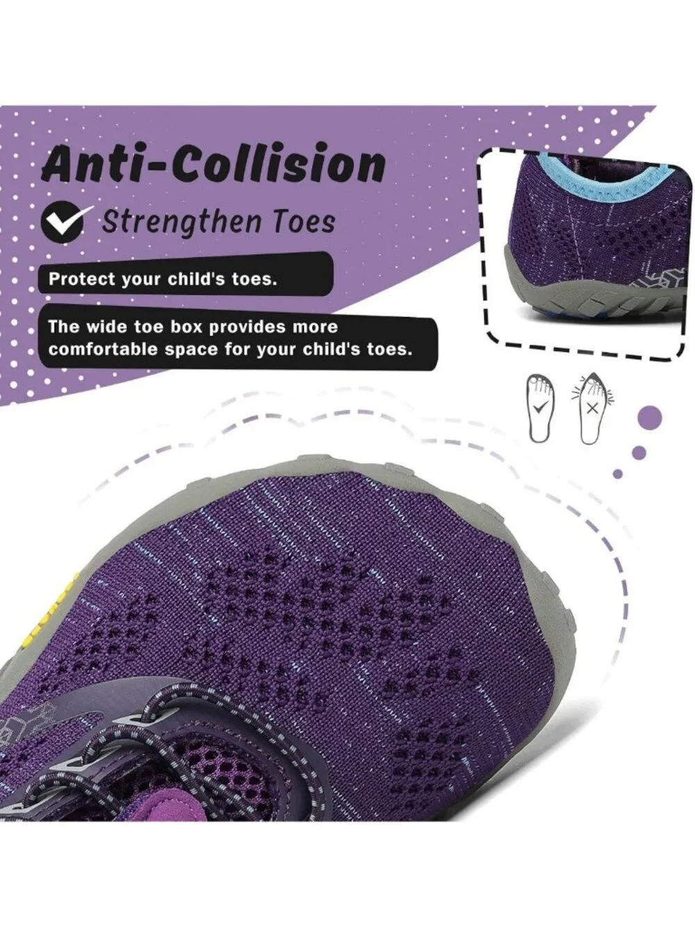 Lightweight Quick Dry Aqua Sneakers for Kids | Barefoot Athletic Water Shoes